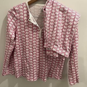 Roller Rabbit Pink Hathai Women’s XS Pajama Set